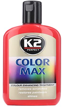 K2 Color MAX Color abrillantador Auto abrillantador Cera abrillantador abrillantador con carn - Unión roscada de Cera, gebinde tamaño: 200 ml; Color: Rojo