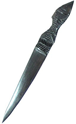 Geschnitzt Schwarz Ebenholz Brieföffner – Fisch Design – Handarbeit in Afrika – Fair Trade