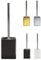 KW Flash Ceramic/Stoneware Toilet Brush and Holder (Black)