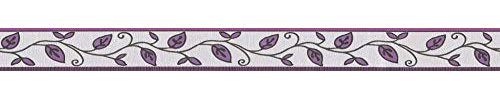 A.S. Création selbstklebende Bordüre Only Borders Borte 5,00 m x 0,05 m creme schwarz lila Made in Germany 262226 2622-26