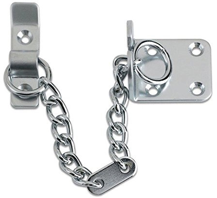 Securit Traditional Narrow Security Door Chain Chrome Plated