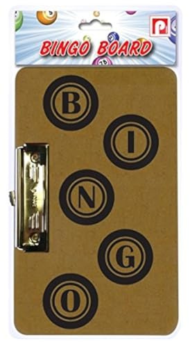 Holz BINGO Board mit linke Seite Metallclip