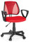 hjh OFFICE 725103 Kinder- und Jugenddrehstuhl KIDDY CD Netzstoff Rot höhenverstellbare Rückenlehne, Stuhl mit Armlehnen