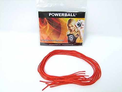 Powerball Cords10 10 x Startschnüre, rot, Einheitsgröße