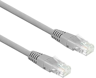 Eminent CAT6 LAN Kabel 5m Ethernet, 10/100/1000/Mbit/s, RJ45, U/UTP Netzwerkkabel, 250 MHz, PoE, CCA Kupfer, für Switch, Router, Patch Panel, TV, PC & Laptop, Grau – IM8005