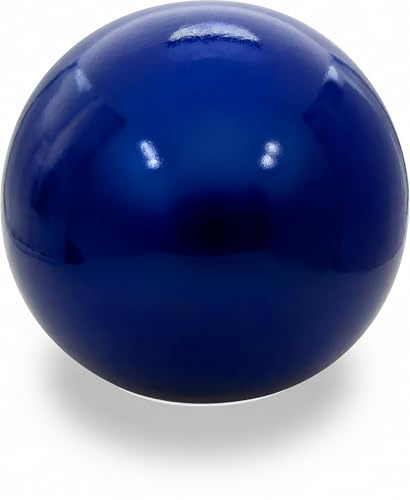 Keramik Kugel 20 cm Gartenkugel Dekokugel Gartenfigur Dekoration aus frostfester, witterungsbeständiger, robuster Steinzeug-Keramik Outdoor (blau)