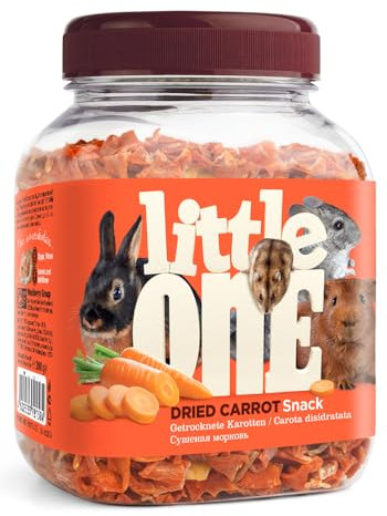 Little One Carottes Séchées | 200 g | Aliment Complémentaire pour Rongeurs | Riche en Vitamines et Minéraux | Séchage Doux pour Un Arôme Intense et Un Goût Particulier