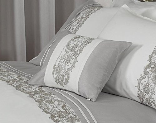 Rapport Home Luxury Filled Boudoir Cushion, Chantilly Mink Boudoir