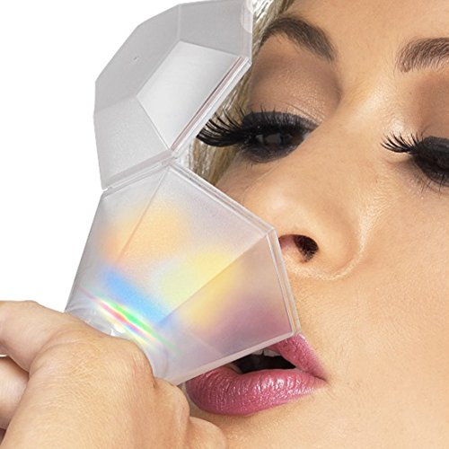 Amakando Junggesellinnenabschied Schnapsglas Ring JGA blinkend Diamant Glas Damenring Trinkring Party Accessoires