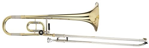 Classic Cantabile KP-35C Bb Kinderposaune (Schüler Posaune, Stimmung: Bb/C, Sekundventil mit Schnurmechanik, Messing-Schallbecher 200 mm, Bohrung 12,20 mm, inkl. Mundstück und Koffer)