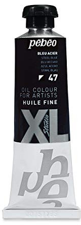 Pébéo - Huile Fine XL 37 ml - Peinture à l’Huile Bleu – Peinture à l’Huile Pébéo - Bleu Acier 37 ml