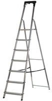 ABRU 74107 Pro Master 7 Tread Step Ladder - Silver