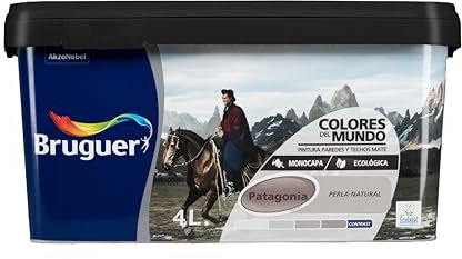 Bruguer Colores del Mundo Pintura para paredes monocapa Patagonia Perla Natural 4 L