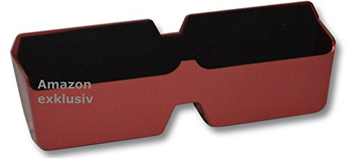 Auto KFZ Brillenablage SLIM RED Brillen Halter Halterung