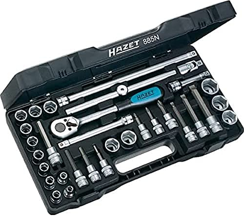 HAZET 885N Sechskant Steckschlüssel-Satz, 35.0 zm x 19.2 zm x 5.8 zm