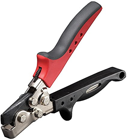 Malco SL1R Snap Lock Punch with Redline Handles | Creates Louvered Projections for Secure Sheet Metal Joining | 3/8-Inch Depth | Forged Jaws