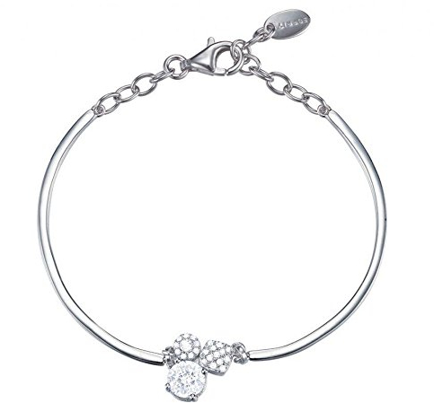 Esprit Damen-Armreif Composition 925 Silber rhodiniert Zirkonia weiß Rundschliff 60 cm - ESBA91297A600