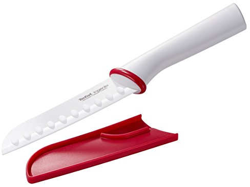Tefal k15304 Ingenio Céramique Couteau Santoku 13 cm Blanc