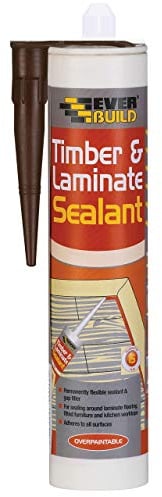 Everbuild Timber and Laminate Sealant – Permanently Flexible – Sealant and Gap Filler – Solvent Free – Pine – 290ml