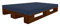 Dibapur PALETTENKISSEN MATRATZENKISSEN (120x80x8 cm, Royal) Mit Kunstleder flammhemmend MVSS 302 - UV stabilisiert Schaumstoff FÜR EUROPALETTE - RG40/60 FEST-