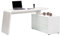 Jahnke CSL 465 E WGL/MATT-WS T.1-2 Eck-Schreibtisch, E1-Holzwerkstoffplatten, beschichtet und lackiert, ESG-Sicherheitsglas, weißglas, 154 x 60 x 76 cm
