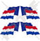 Europäischen union-netherlands Waving Flag Paar, eu-nl europe-dutch 5,1 cm (50 mm) Vinyl bumper-helmet Sticker, Aufkleber X4 (links-rechts)