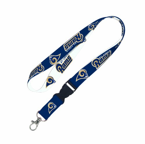 Wincraft NFL Schlüsselband mit Abnehmbarer Schnalle Einheitsgröße St. Louis Rams