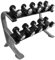 Bad Company Heavy Duty Kurzhantel Studio Satz von 5-15Kg (5 Paar) inkl. Oval-Line Ablage/Rack