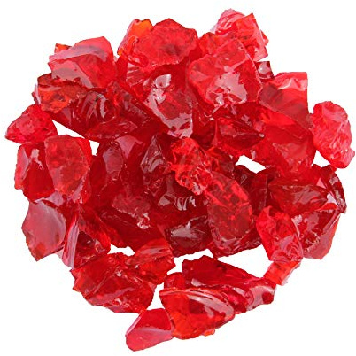 Hiland RGLASS-RED Pit Fire Glass I n, Extreme Temperaturbewertung, gut für Propan oder Erdgas, 4,5 kg, 4,5 kg