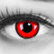 Funnylens farbige rote Crazy Fun Kontaktlinsen MIT Stärke -1,50 'Red Lunatic' mit gratis Linsenbehälter. Perfekte für Halloween, Karneval und Fasching