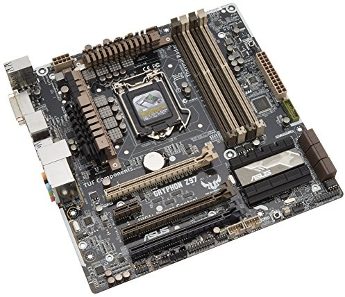 ASUS Gryphon Z97 Carte mère LGA 1150 (Socket H3) Intel® Z97 Micro ATX - Cartes mères (DDR3-SDRAM, DIMM, 1333,1600,1866 MHz, Dual, 32 GB, Intel)