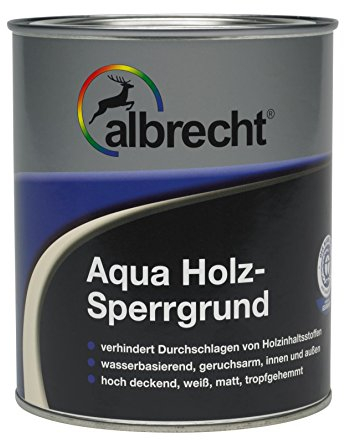 Albrecht Aqua Holz-Sperrgrund 750ml, 1 Stück, Weiss, 3400657012000000750