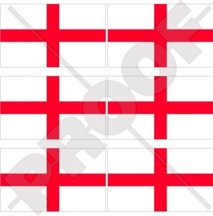 England englisch Flagge St George 's Cross Großbritannien UK 40 mm (40,6 cm) Mobile Handy Vinyl Mini Sticker, Aufkleber X6