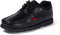 Kickers Fragma Boys Lace Up School Shoe in Black - Size 3.5 - Black