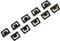 Vango Camping Garderobe 10er Set SkyTrek Kleider Haken Leiste Zelt Organizer
