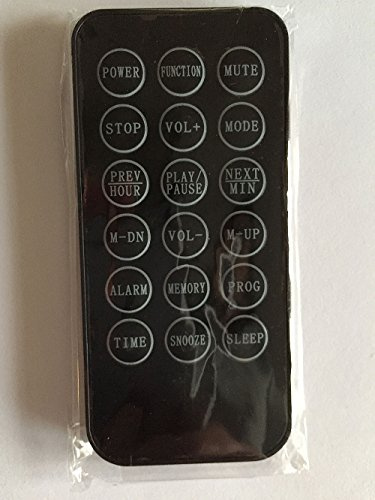 Replacement Remote Control for Grouptronics GTMC-101 CD Player Stereo - Black