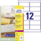 AVERY Zweckform L4772-25 Adressetiketten/Adressaufkleber(300 Etiketten, 99,1x42,3mm auf A4, bedruckbar, selbstklebend, für DIN lang Kuverts + Deutsche Post INTERNETMARKE) 25 Blatt, transparent