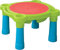 Palplay Table d’Activités Enfants – Bac Sable et Eau 2 Compartiments – Surface Amovible Multi-Usage – Jusqu’à 4 Enfants – Plastique Résistant UV – Dès 2 Ans