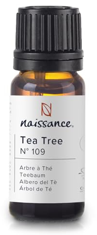 Naissance Tea Tree Essential Oil (No. 109) - 10ml - Pure, Natural, Cruelty Free, Vegan & Undiluted - Use in Diffusers, Aromatherapy & Homemade Formulations