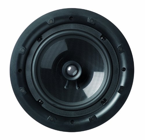 Q Acoustics QI 80CP 8-Inch Performance Single Circular Grille In-Ceiling Speaker - White