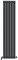 iBathUK Apex Tall Vertical Radiator, Single Flat Panel Radiators, 1800x380mm Slim Radiator, Wall Mounted for Bathroom,Kitchen,Living Room- Anthracite