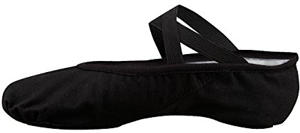 Bezioner Segeltuch-Ballett-Hefter Zufuhr-Tanz-Schuhe für Alle Altersgruppen (Schwarz, 38)