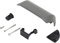 Bosch Batteriehalter-Oberteil, Platinum, inkl. 1, 5x12, 2 x Gewindefurchschraube 3, 5x42, federnder Anschlag und Abdeckkappe Ladebuchse Kit, One Size