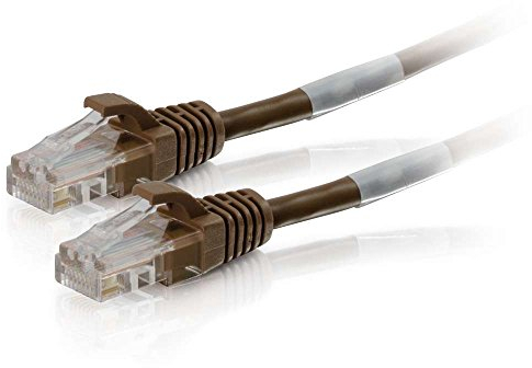 C2G 83679 10M Brown Cat5e Ethernet RJ45 High Speed Network Cable, LAN Lead Cat5e Unshielded PVC UTP Patch Cable