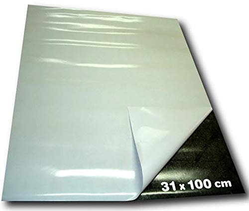 Lámina magnética autoadhesiva 1,5mm x 31cm x 100cm - Puedes adherir Otros Materiales como por Ejemplo fotografías, cartulina, Papel, y Todo lo Que te brinde tu imaginación.