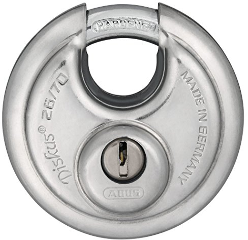 ABUS Diskus-Hangschloss Typ 203381 – 26/80 _ KA Anti Bohrmaschine 80 mm mit identischen Schlüsseln