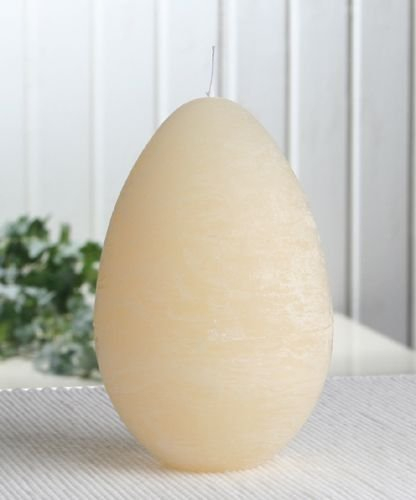 CandleCorner Eikerzen Rustik-Eikerze, durchgefärbt, groß, ca. 13 x 8,5 cm, Creme