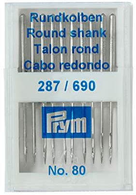 Prym 152284 Nähmaschinennadeln 287(690) Rundkolben, 80