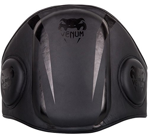 Venum Unisex-Adult Elite Bauchschutz, Schwarz/Schwarz, Einheitsgröße