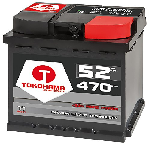 Autobatterie 52Ah 470A/EN Batterie Starterbatterie ersetzt 44 AH 45 AH 46Ah